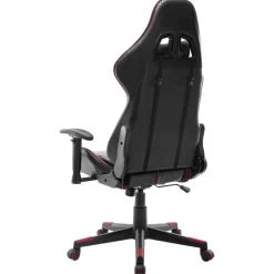 vidaXL Sillas-Silla de gaming de cuero sintético