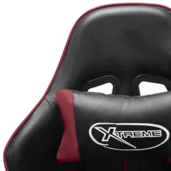 vidaXL Sillas-Silla de gaming de cuero sintético