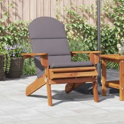 vidaXL Muebles De Jardín-Silla de jardín Adirondack con cojines madera maciza acacia