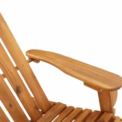 vidaXL Muebles De Jardín-Silla de jardín Adirondack con cojines madera maciza acacia