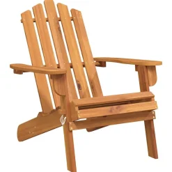 vidaXL Muebles De Jardín-Silla de jardín Adirondack de madera maciza de acacia