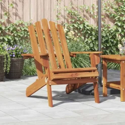 vidaXL Muebles De Jardín-Silla de jardín Adirondack de madera maciza de acacia