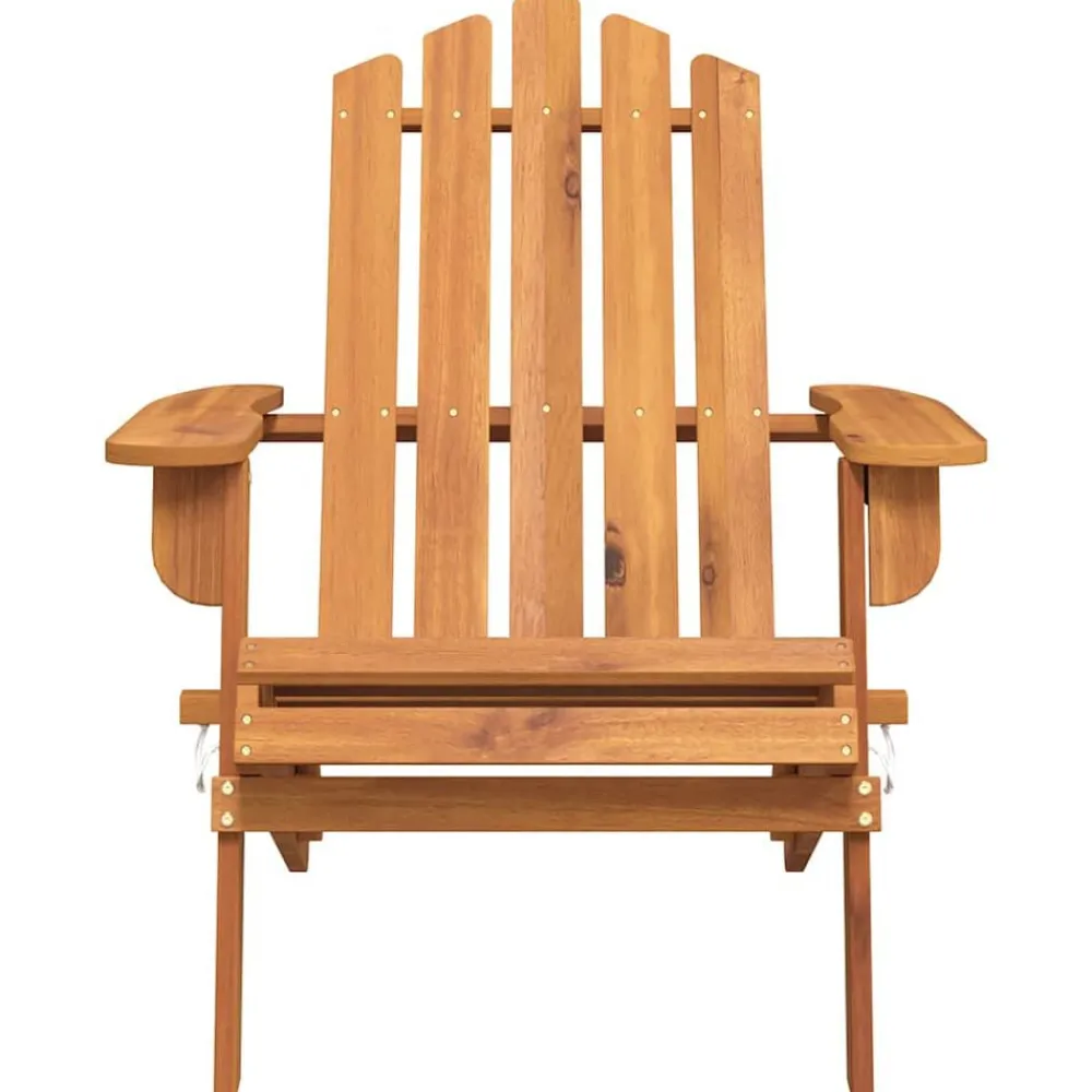 vidaXL Muebles De Jardín-Silla de jardín Adirondack de madera maciza de acacia