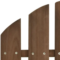 vidaXL Muebles De Jardín-Silla de jardín con otomana de madera marrón