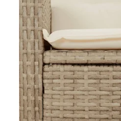 vidaXL Muebles De Jardín-Silla de jardín reclinable con cojines ratán sintético