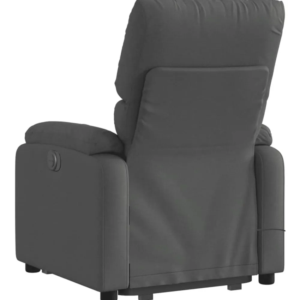 vidaXL Sillas-Silla de masaje reclinable de pie de tela