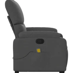 vidaXL Sillas-Silla de masaje reclinable de pie de tela