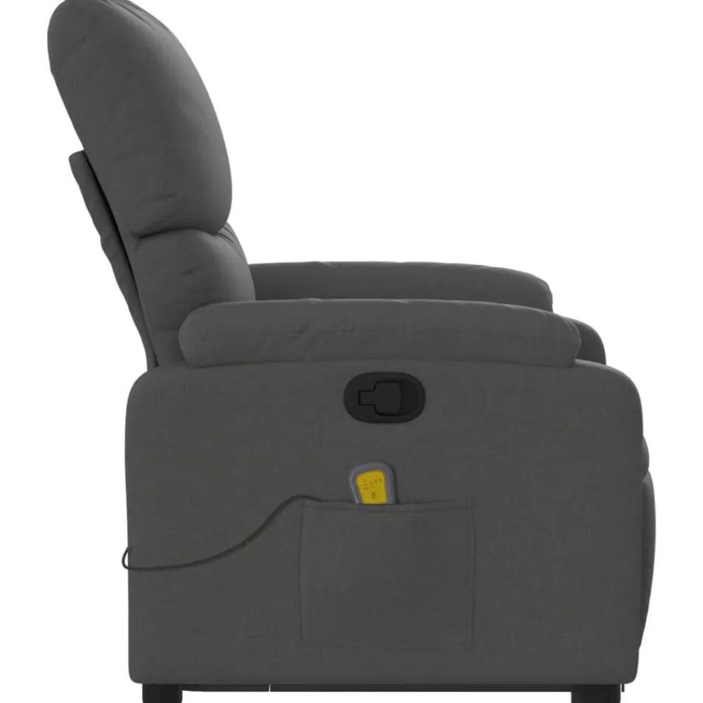 vidaXL Sillas-Silla de masaje reclinable de pie de tela