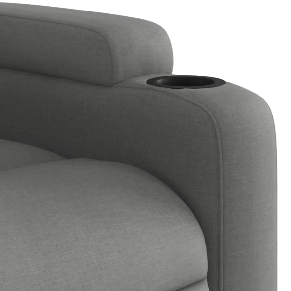 vidaXL Sillas-Silla de masaje reclinable de pie de tela