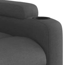 vidaXL Silla de masaje reclinable de pie de tela Gris oscuro Discount