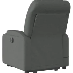 vidaXL Silla de masaje reclinable de pie de tela Gris oscuro Discount