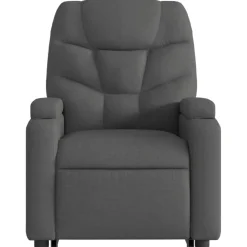 vidaXL Silla de masaje reclinable de pie de tela Gris oscuro Discount