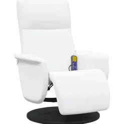 vidaXL Sillas-Silla de masajes reclinable 71 x 90 x 105 cm Cuero sintético