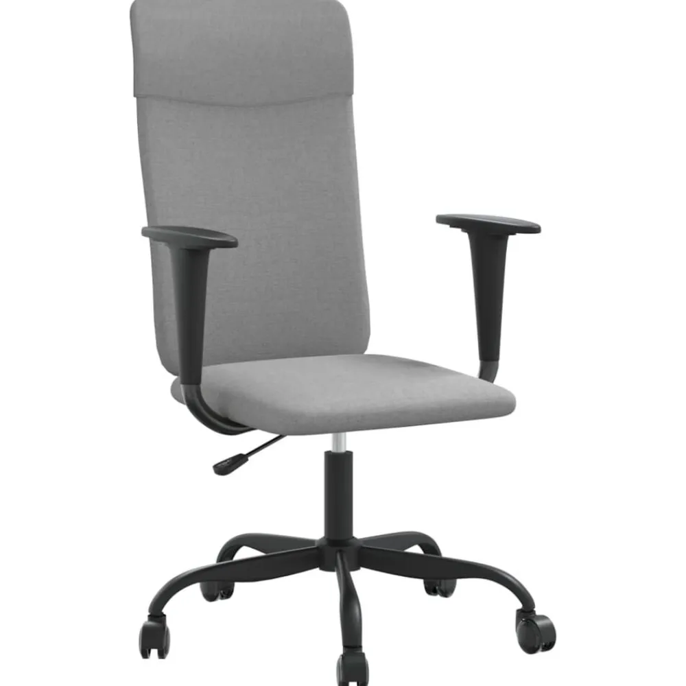 vidaXL Mobiliario De Oficina-Silla de oficina altura ajustable tela