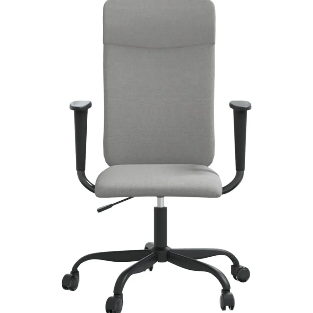 vidaXL Mobiliario De Oficina-Silla de oficina altura ajustable tela