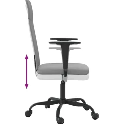 vidaXL Mobiliario De Oficina-Silla de oficina altura ajustable tela
