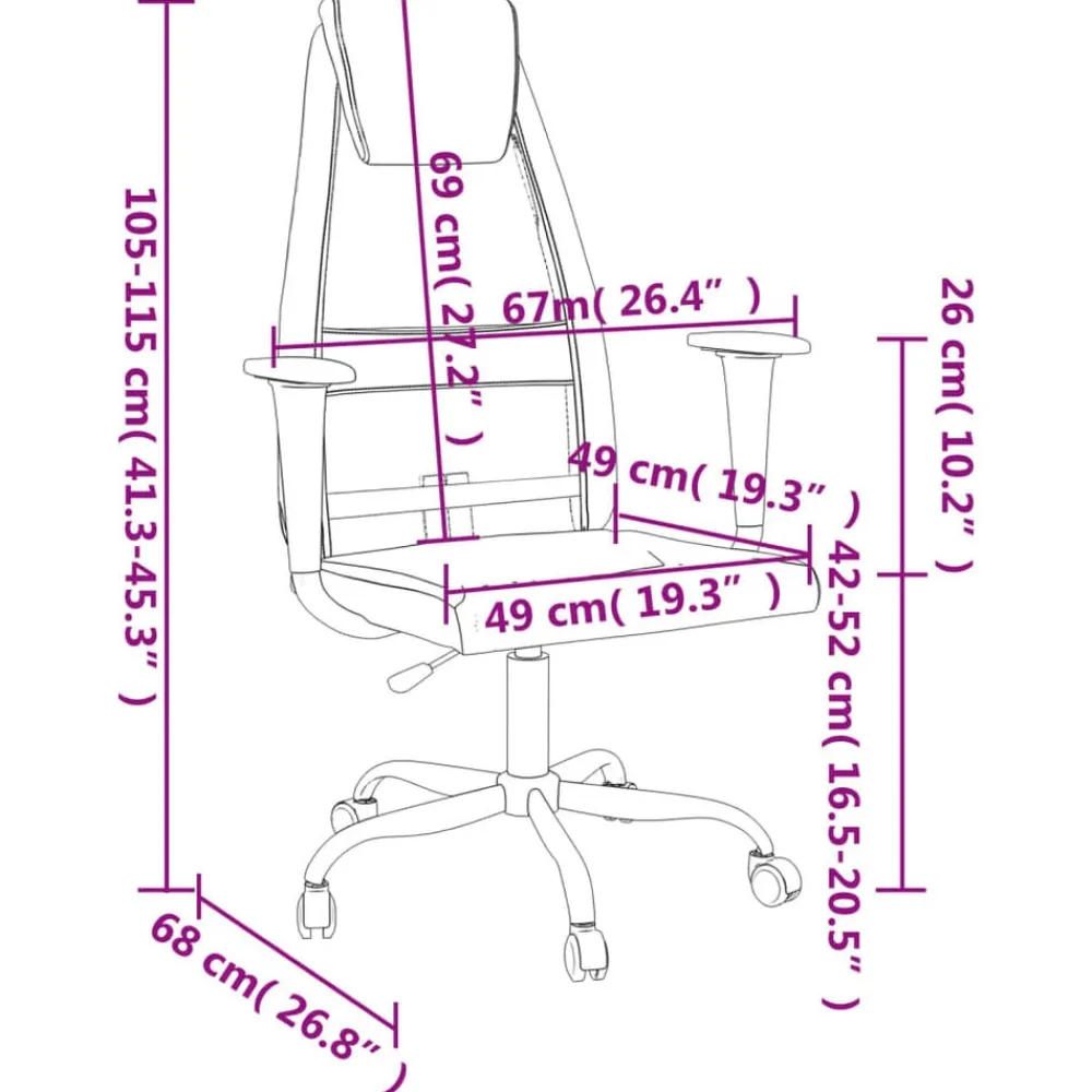 vidaXL Silla de oficina altura ajustable tela malla y cuero PE Negro Best