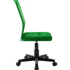 vidaXL Silla de oficina de tela de malla 44x52x100 cm Verde Clearance