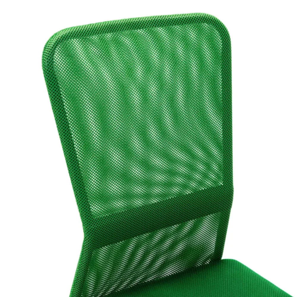 vidaXL Silla de oficina de tela de malla 44x52x100 cm Verde Clearance