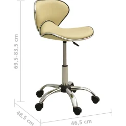 vidaXL Mobiliario De Oficina-Silla de oficina de cuero sintético