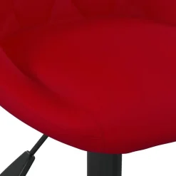 vidaXL Silla de oficina de terciopelo rojo tinto Rojo vino tinto Hot
