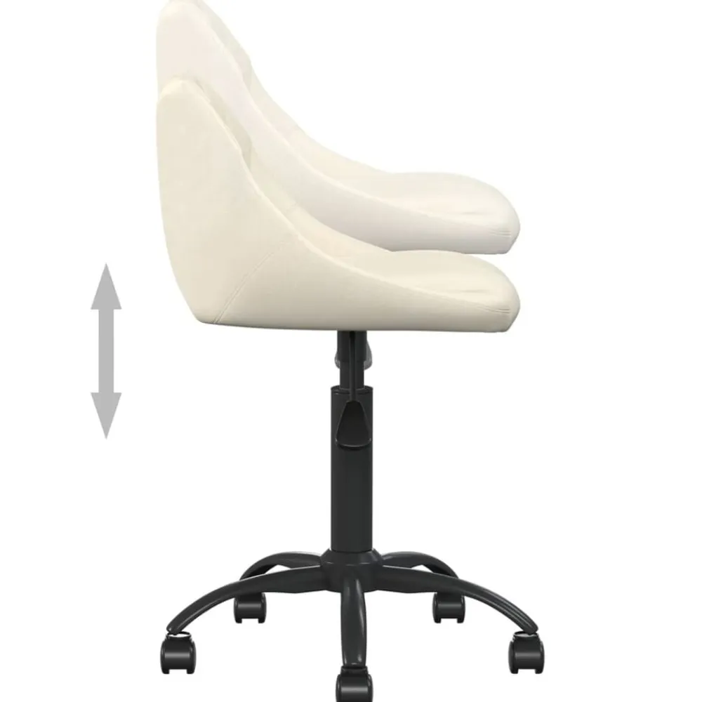 vidaXL Mobiliario De Oficina-Silla de oficina de terciopelo