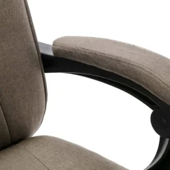 vidaXL Silla de oficina de masaje de tela gris Taupé Clearance
