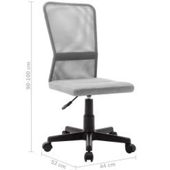 vidaXL Silla de oficina de tela de malla 44x52x100 cm Gris Hot