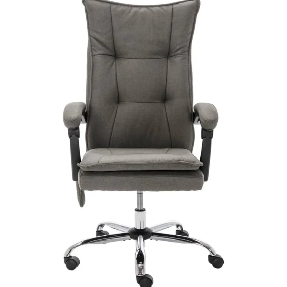 vidaXL Mobiliario De Oficina-Silla de oficina de masaje de tela