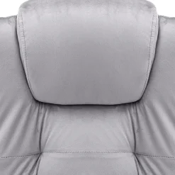 vidaXL Silla de oficina de terciopelo Gris claro Outlet