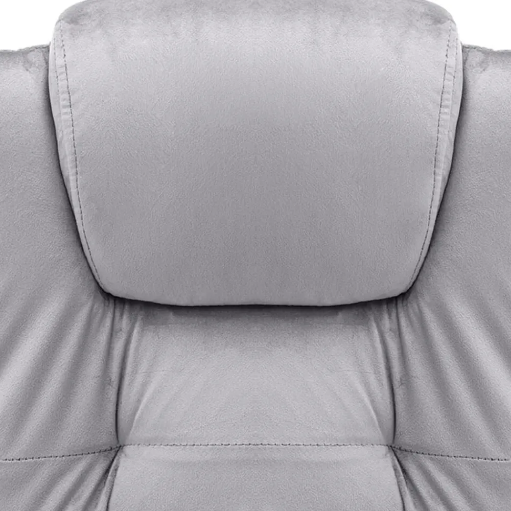 vidaXL Silla de oficina de terciopelo Gris claro Outlet