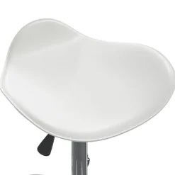 vidaXL Silla de oficina de cuero sintético Blanco Online