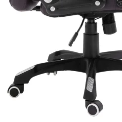 vidaXL Mobiliario De Oficina-Silla de oficina de cuero sintético marrón