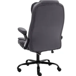 vidaXL Silla de oficina de masaje terciopelo Gris oscuro Best