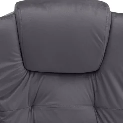 vidaXL Silla de oficina de masaje terciopelo Gris oscuro Best