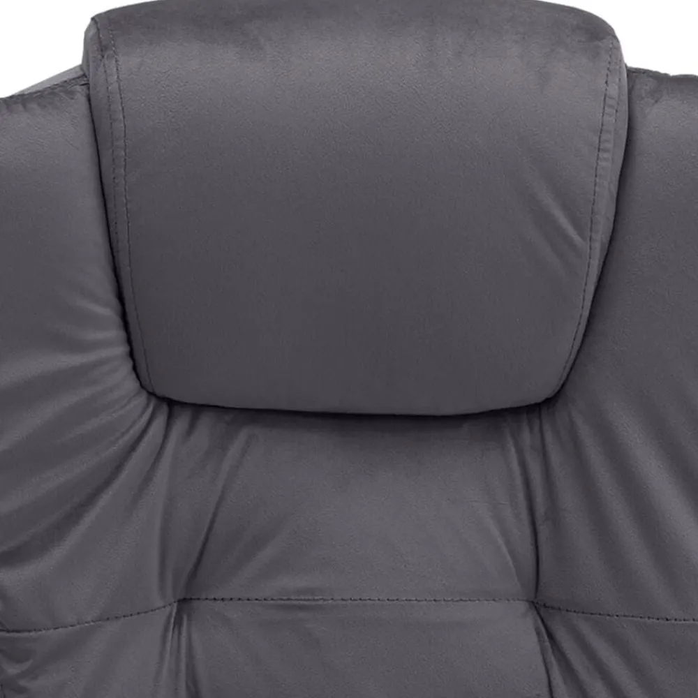 vidaXL Silla de oficina de masaje terciopelo Gris oscuro Best