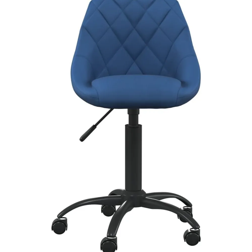 vidaXL Silla de oficina de terciopelo Azul Outlet