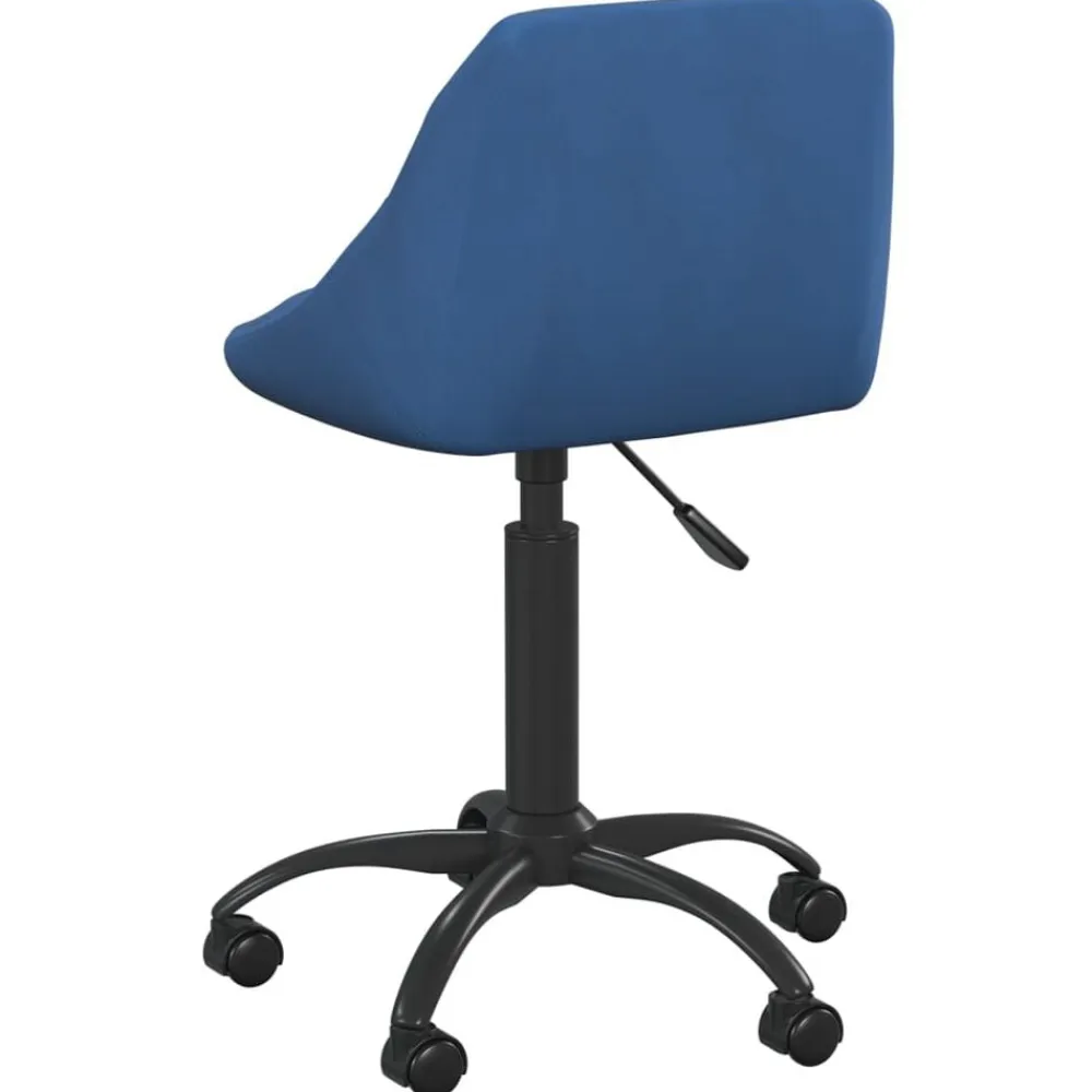 vidaXL Silla de oficina de terciopelo Azul Outlet