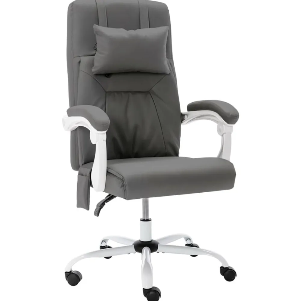 vidaXL Mobiliario De Oficina-Silla de oficina de masaje cuero sintético