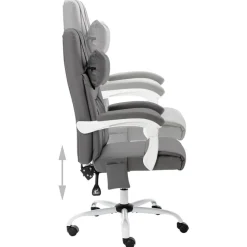 vidaXL Mobiliario De Oficina-Silla de oficina de masaje cuero sintético