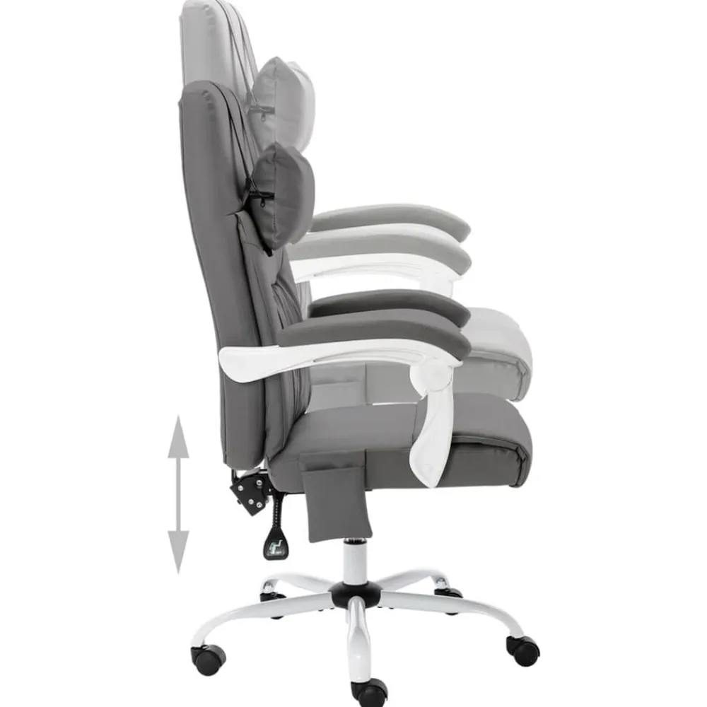 vidaXL Mobiliario De Oficina-Silla de oficina de masaje cuero sintético