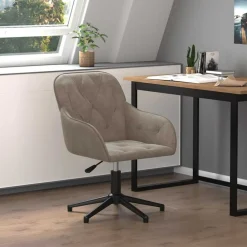 vidaXL Mobiliario De Oficina-Silla de oficina giratoria de terciopelo