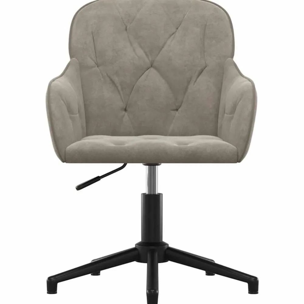 vidaXL Mobiliario De Oficina-Silla de oficina giratoria de terciopelo