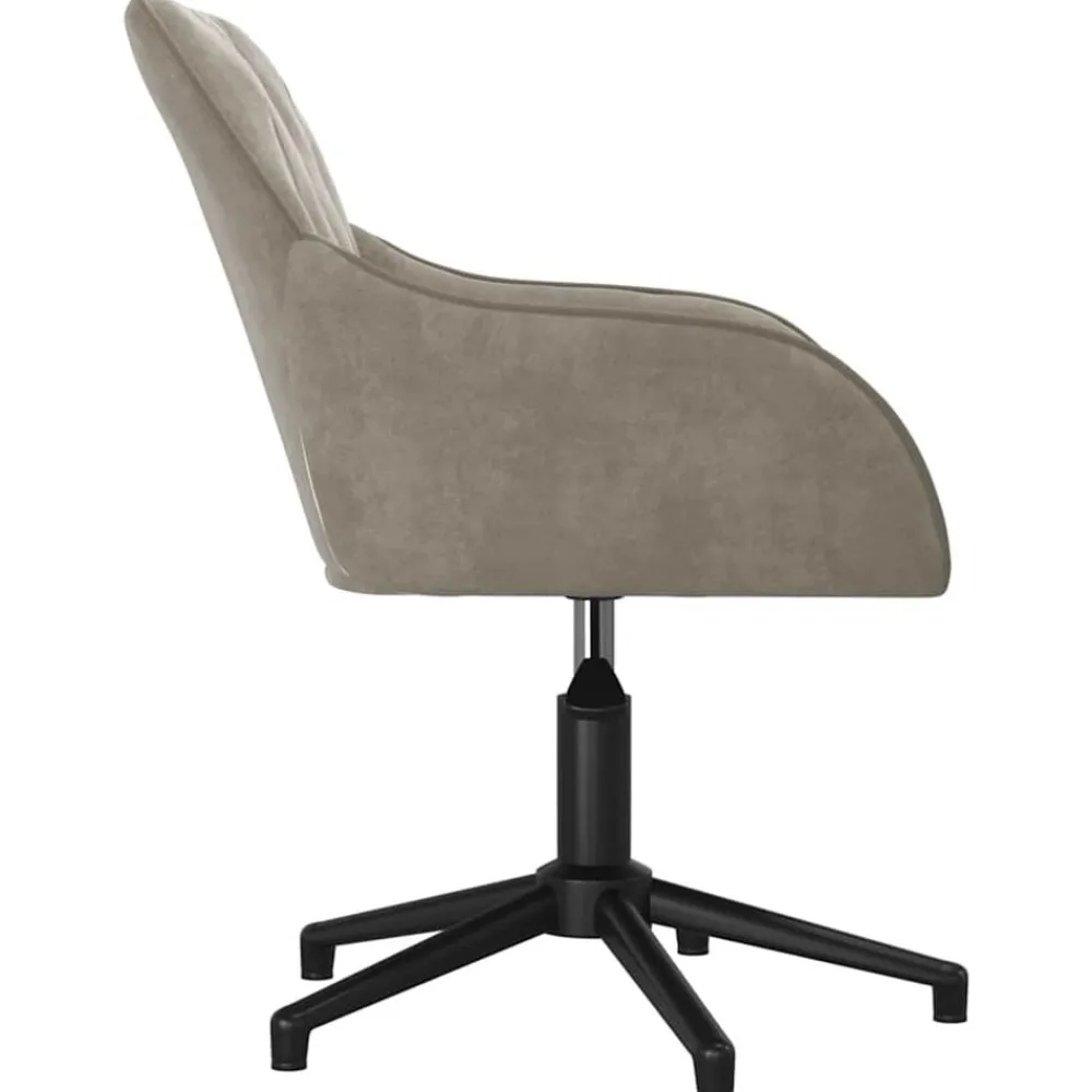 vidaXL Mobiliario De Oficina-Silla de oficina giratoria de terciopelo
