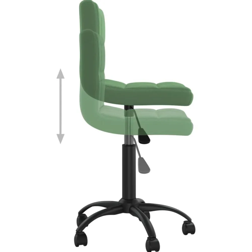 vidaXL Mobiliario De Oficina-Silla de oficina giratoria de terciopelo