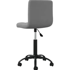 vidaXL Silla de oficina giratoria de terciopelo Gris oscuro New