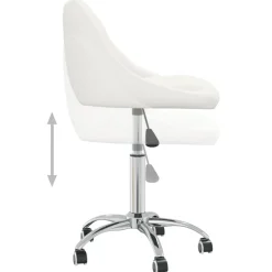 vidaXL Mobiliario De Oficina-Silla de oficina giratoria de cuero sintético