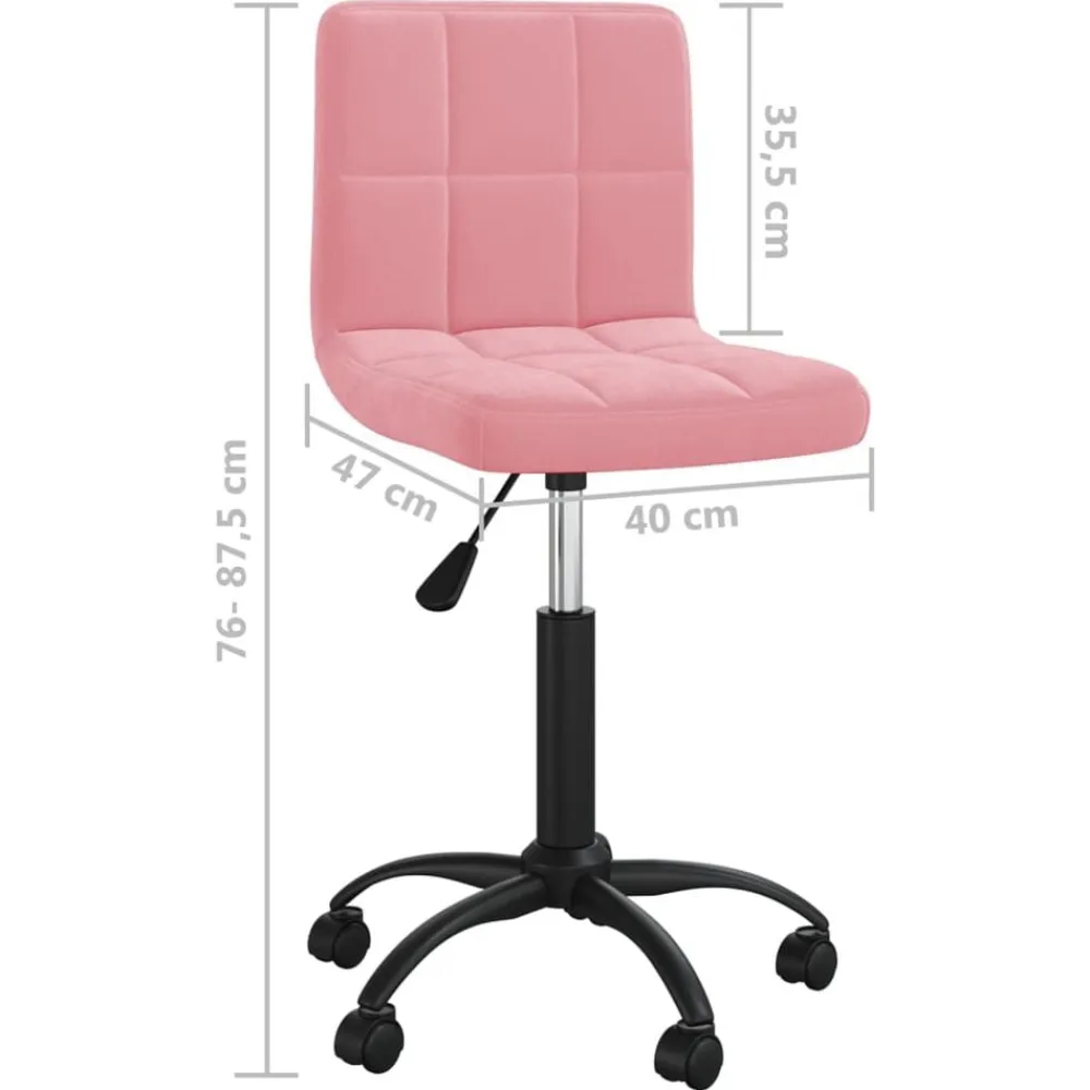 vidaXL Mobiliario De Oficina-Silla de oficina giratoria de terciopelo