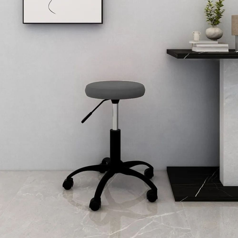 vidaXL Mobiliario De Oficina-Silla de oficina giratoria de terciopelo