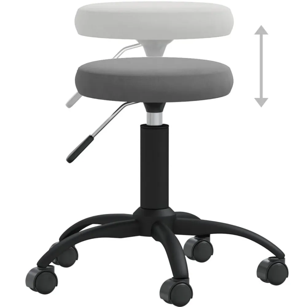 vidaXL Mobiliario De Oficina-Silla de oficina giratoria de terciopelo